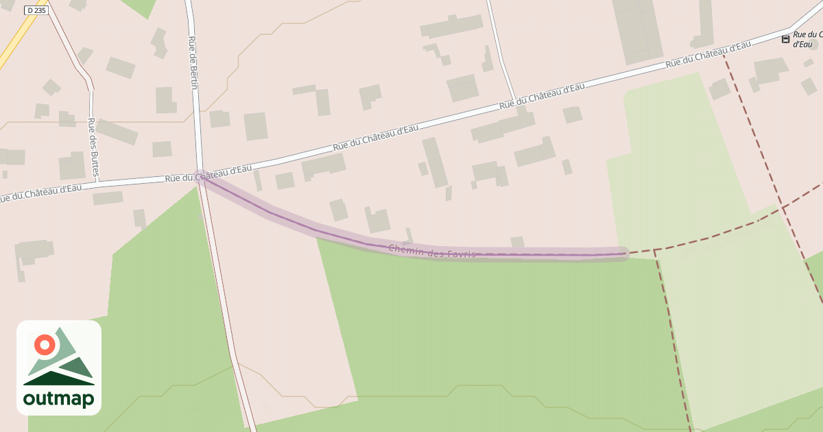 Map of Chemin des Favris
