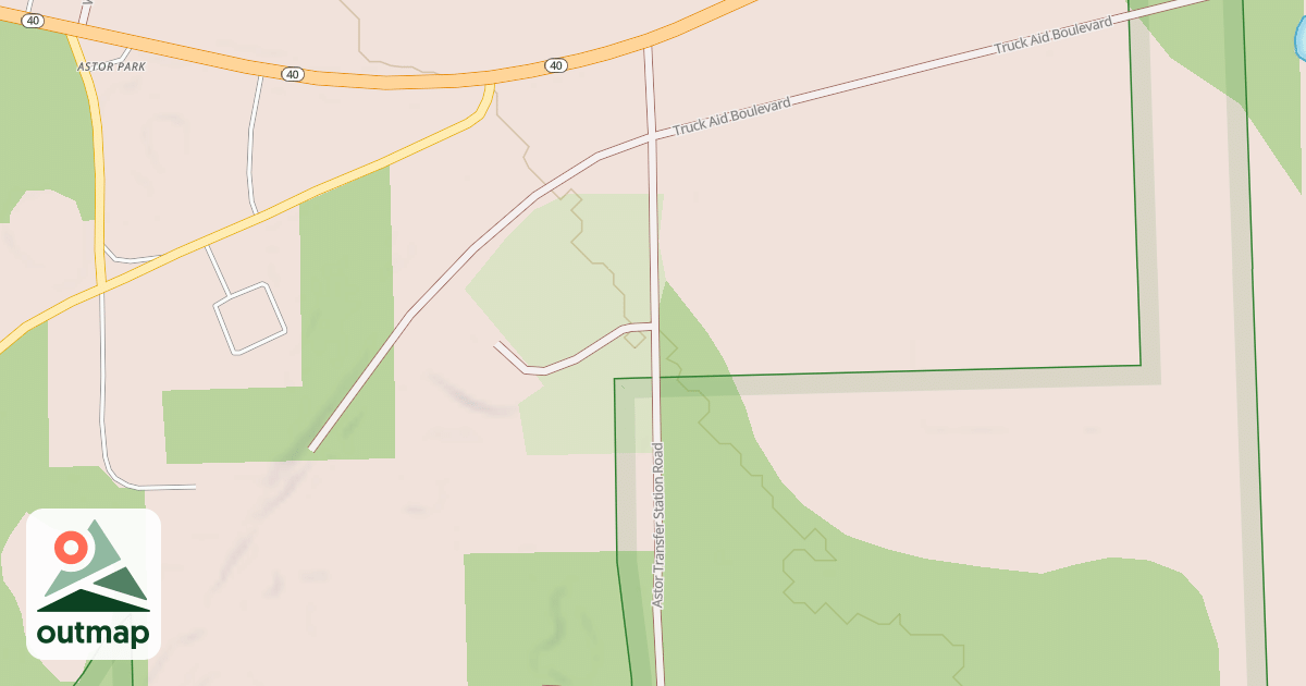 Map of ASTOR TRANFER STATION ROAD