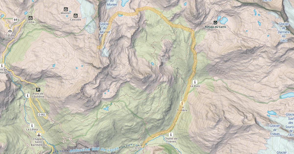 Map preview of Col de l'Ouille Noire — L'Écot