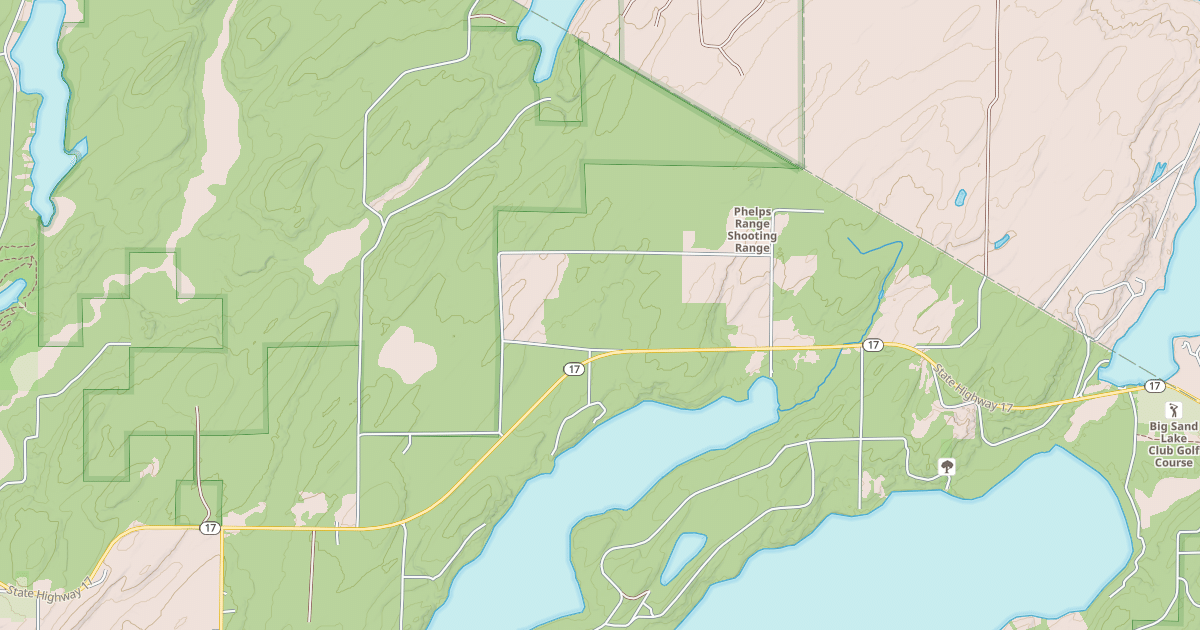 Map preview of Vilas County Snowmobile