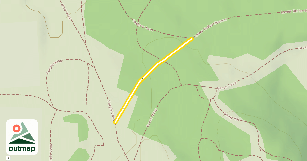 Map of Lower Roller Coaster