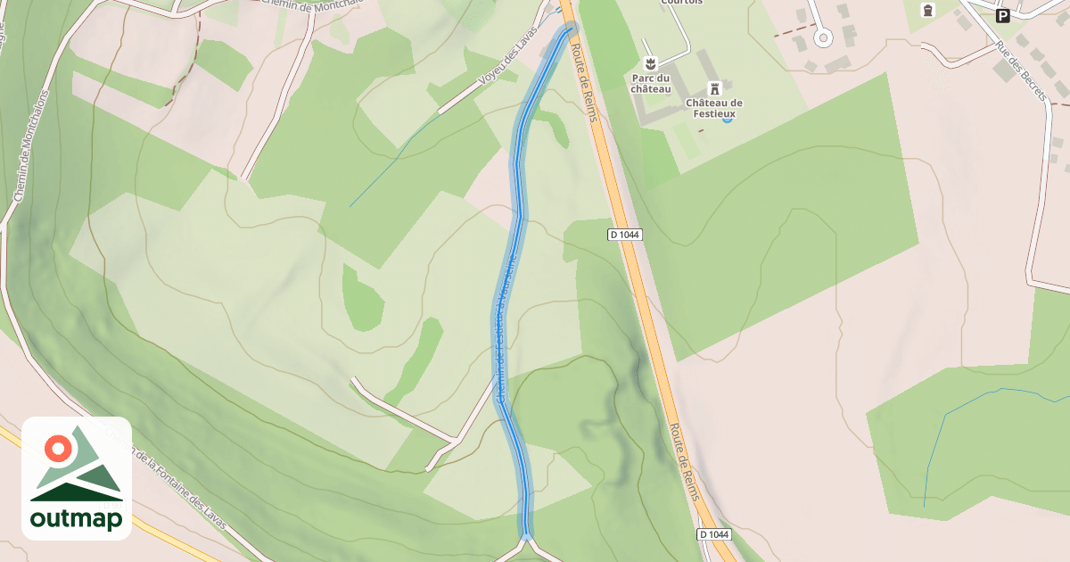 Map of Chemin de Festieux à Vaurseine