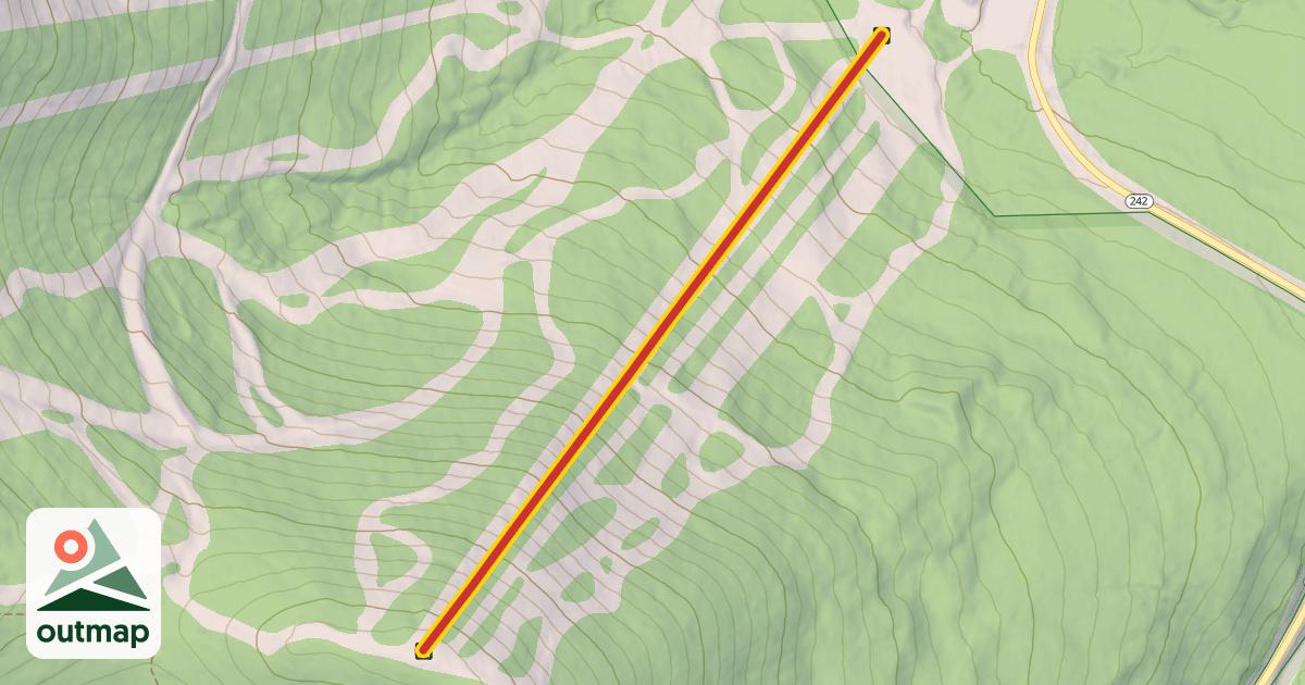 Map of Jet Triple Chair