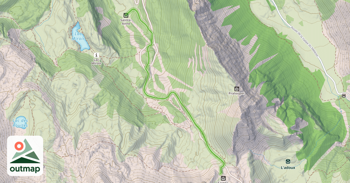 Map of Sainte-Anne