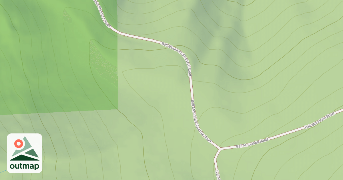 Map of BALL MTN SHORTCUT