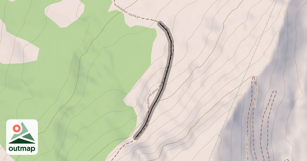 Map of Hidden Valley