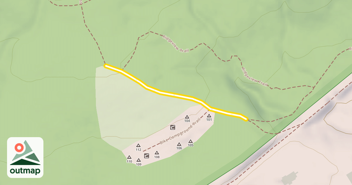 Map of Blue Mounds Access Trail