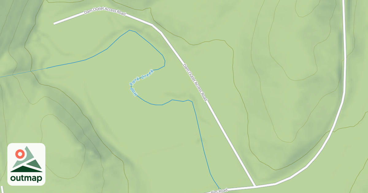 Map of DAM OUTLET ACCESS