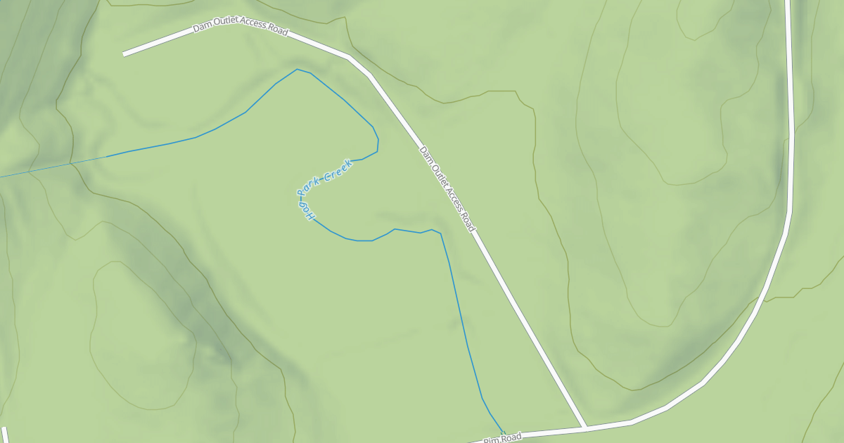 Map preview of DAM OUTLET ACCESS