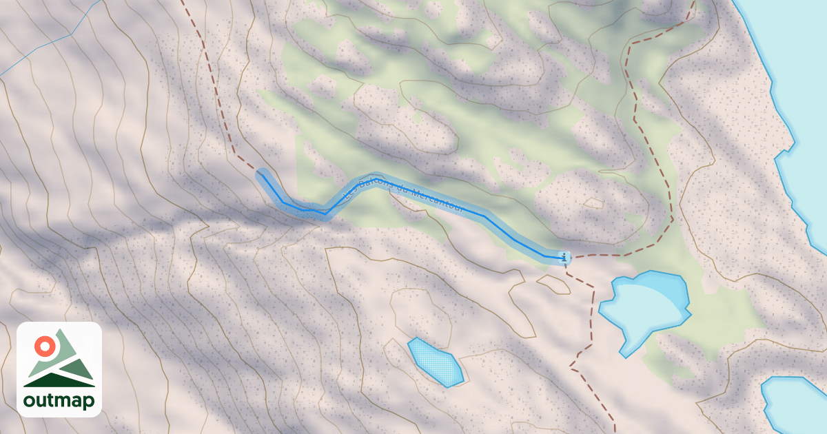 Map of Les Balcons du Mercantour
