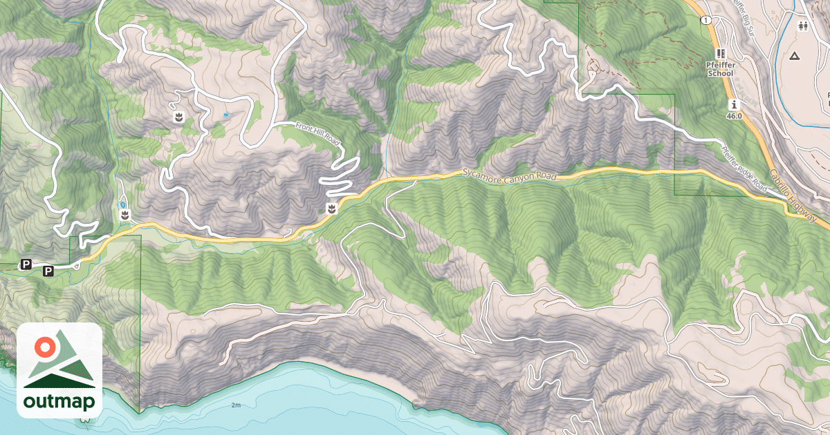 Map of SYCAMORE CYN.