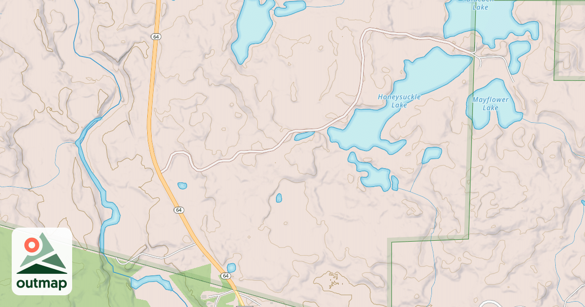 Map of Bessemer Snowmobile #1 S