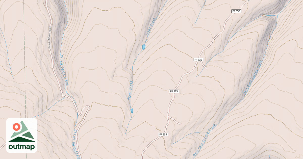 Map of USFS Motor Vehicle Use Map Trails 3906