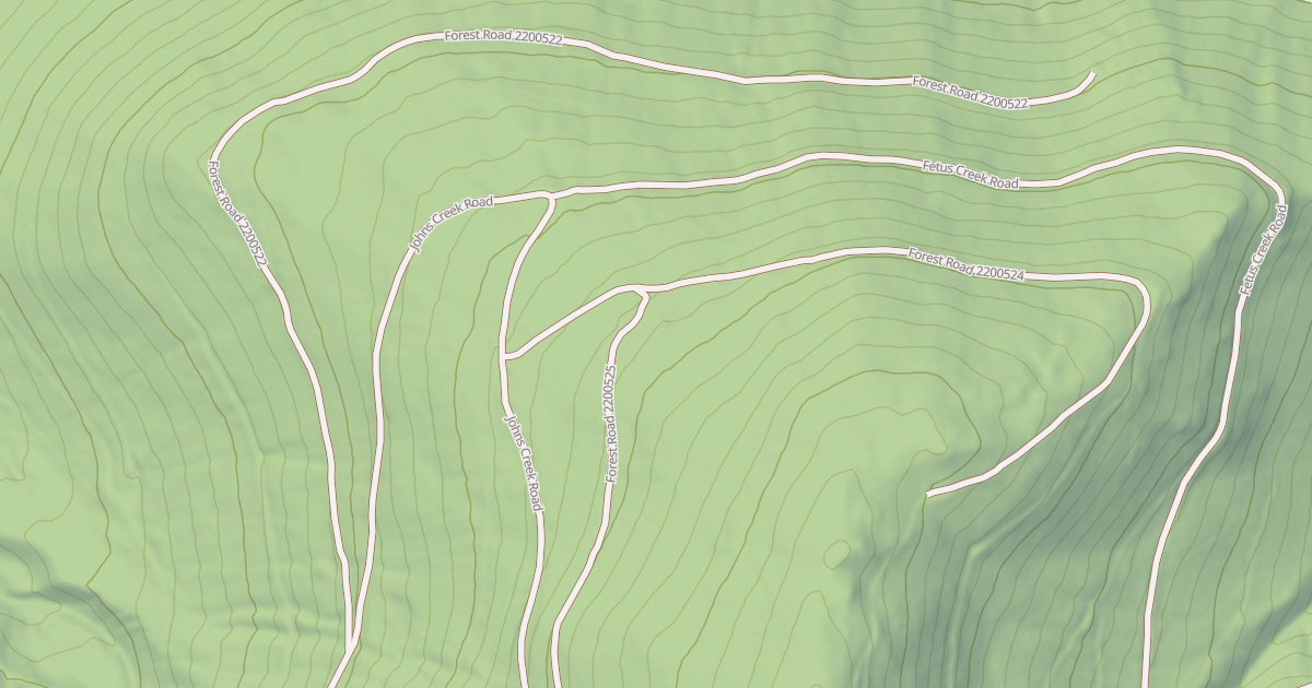 Map preview of USFS Motor Vehicle Use Map Roads {7A71B782-A4AD-4A0E-B9D9-6DB0E30C947F}
