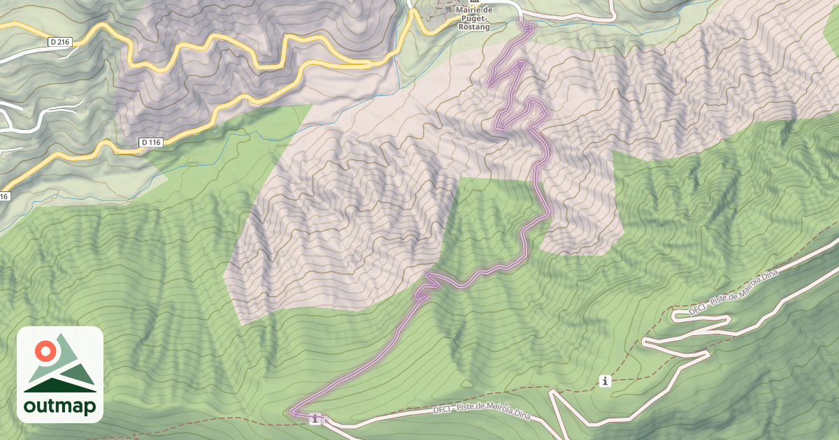 Map of Sentier découverte