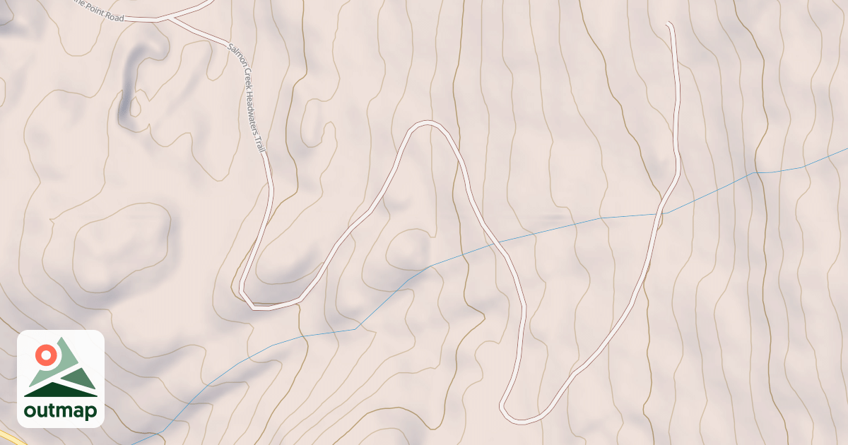 Map of SALMON CREEK HEADWATERS