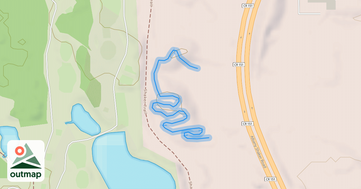 Map of MTB trail