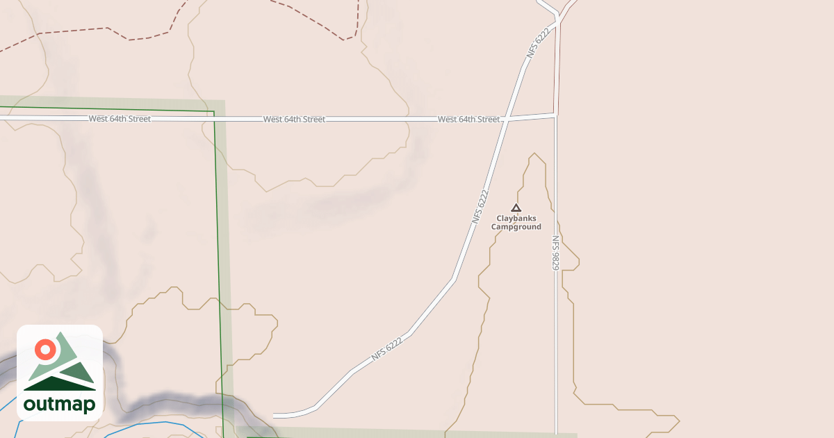 Map of CLAYBANKS