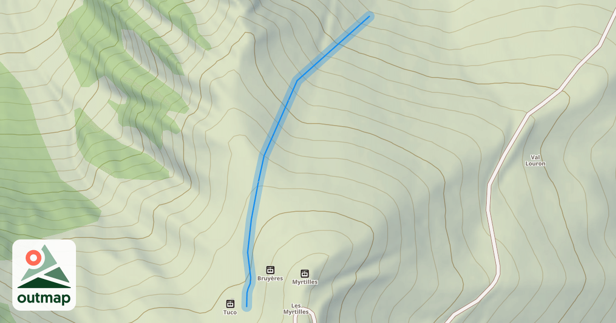Map of Combe de Courret