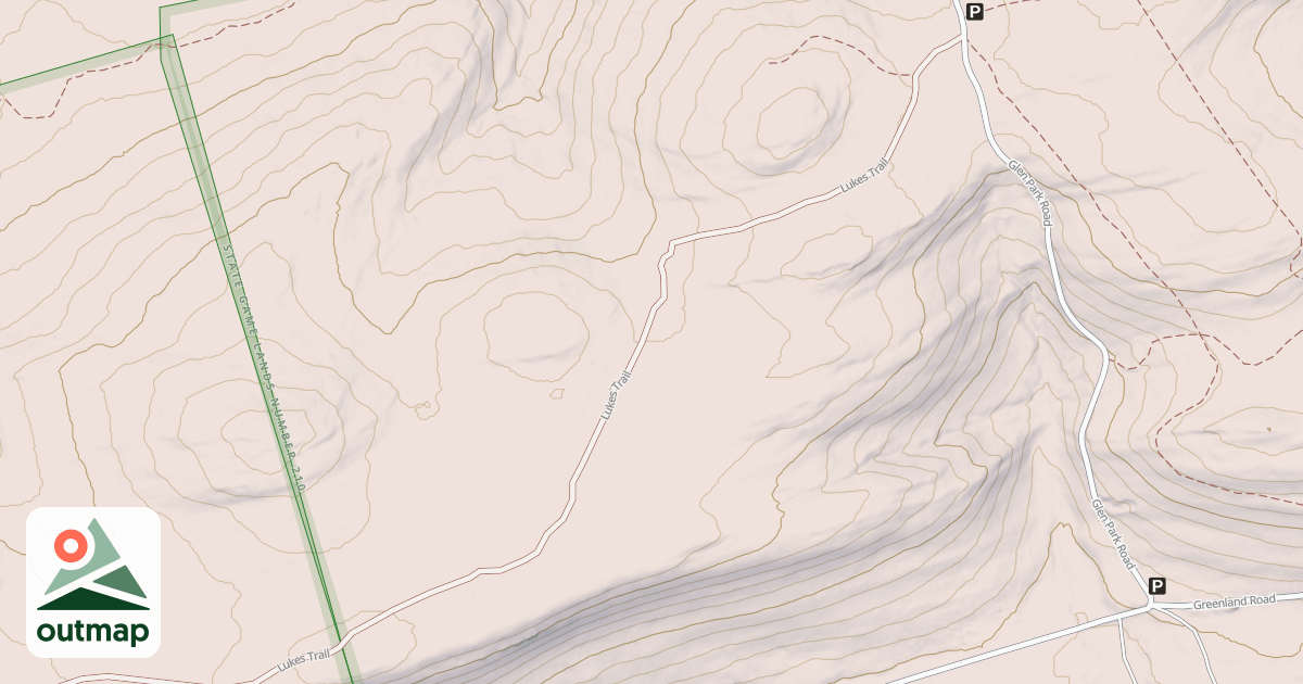Map of Lukes Trail