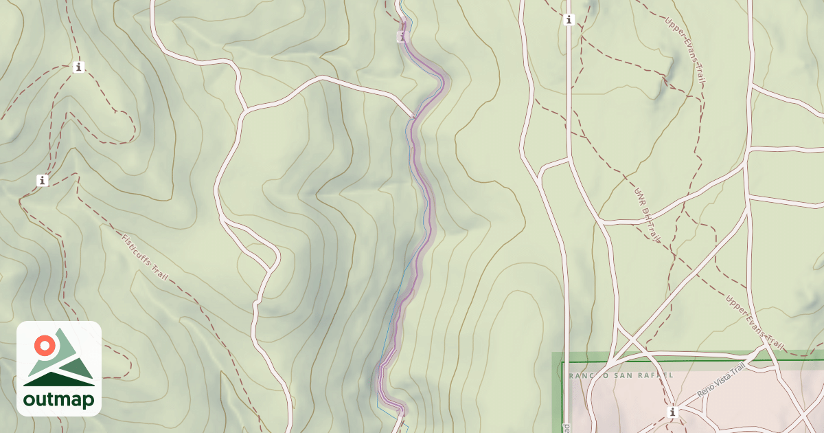 Map of Keystone Canyon Trail