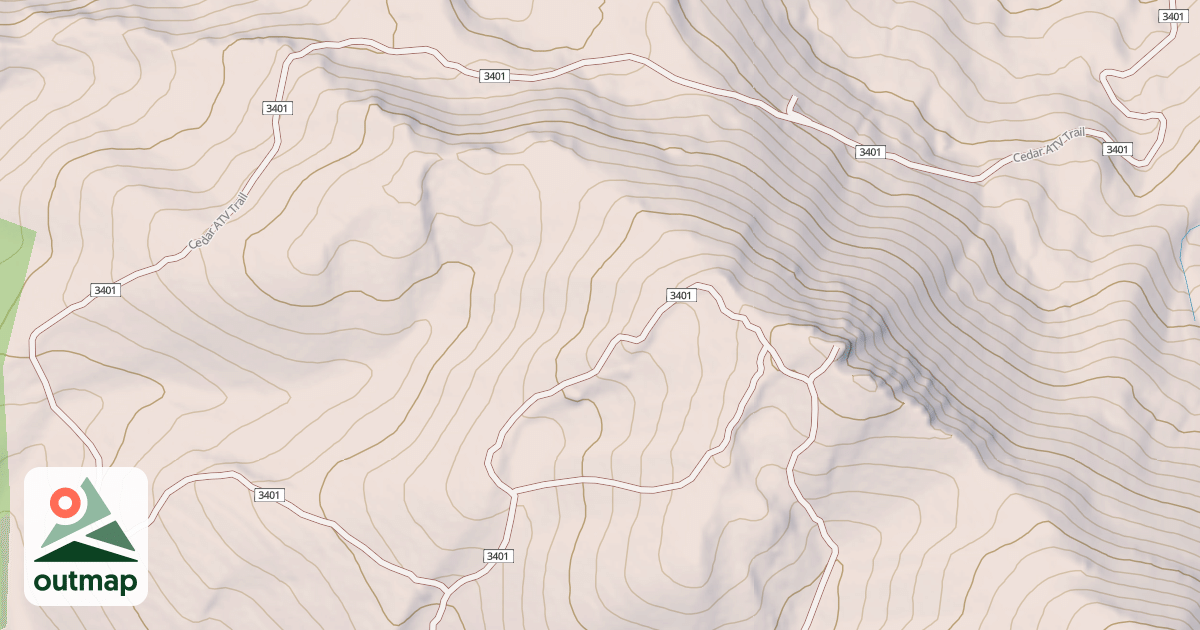 Map of Cedar Atv