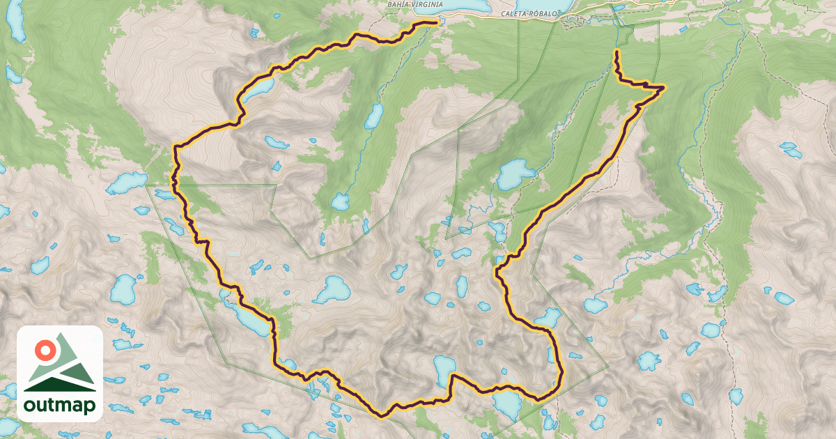 Map of Dientes de Navarino