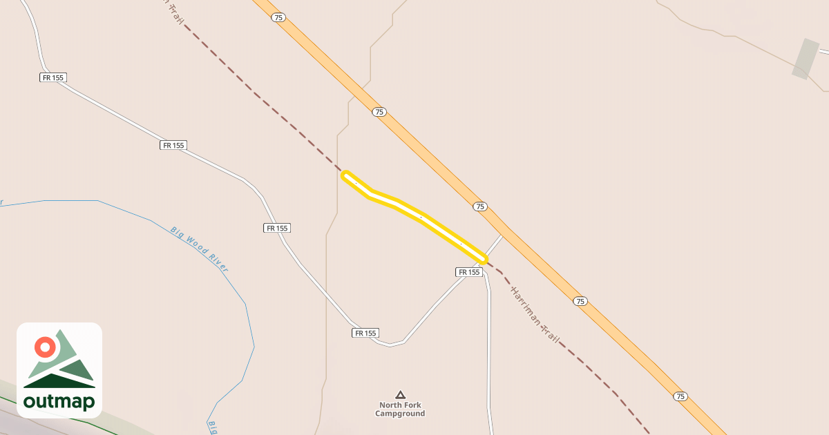 Map of Harriman Trail