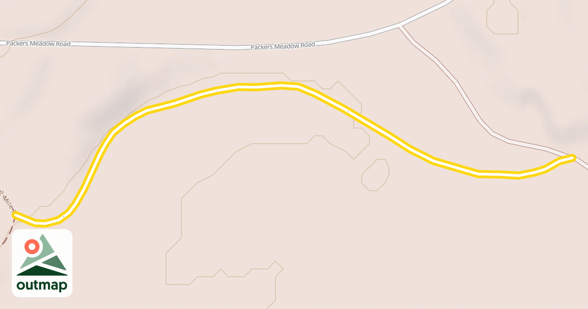 Map of 2 Mile XC Ski Loop