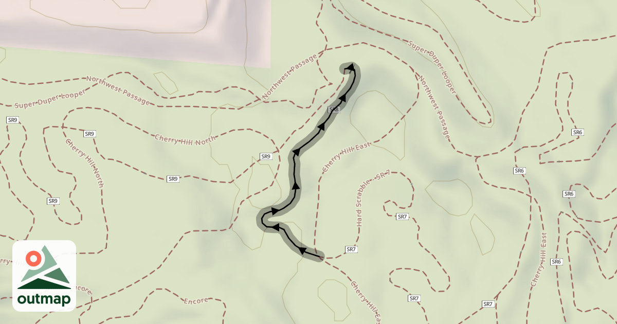 Map of Hard Scrabble - SR 8