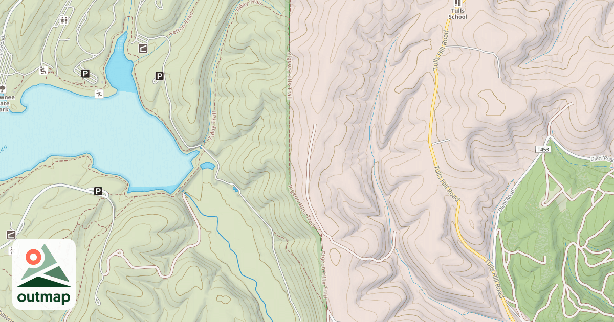 Map of Shawnee State Park Trails