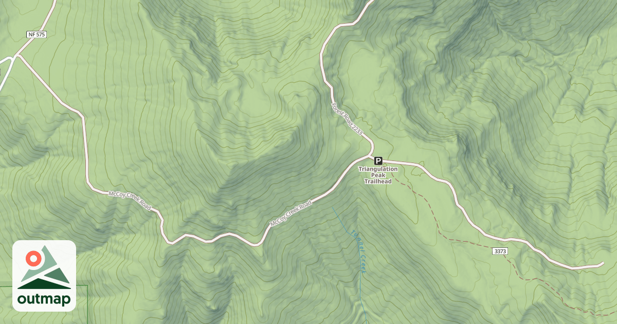 Map of Mccoy #3 - Outerson Route