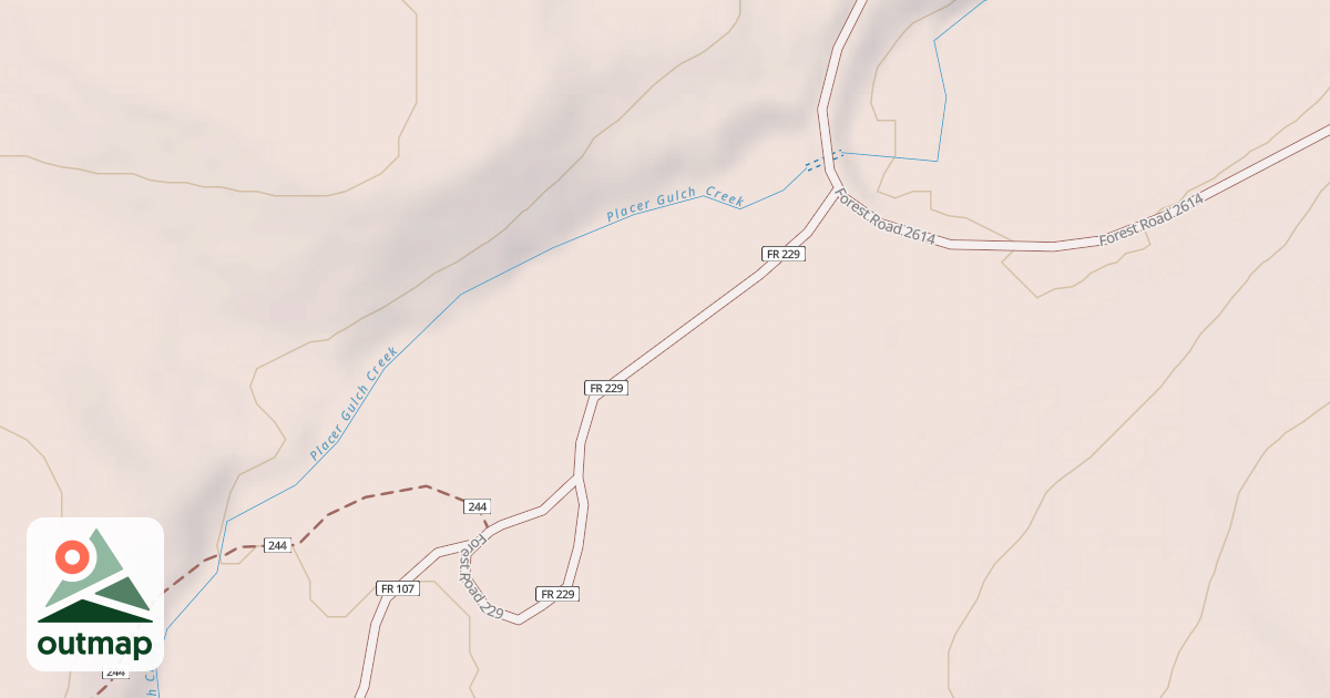 Map of DAVIS CREEK THD ACCESS RD MRS
