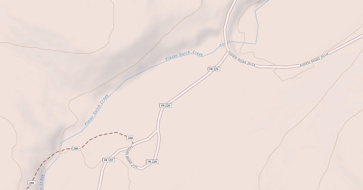 Map preview of DAVIS CREEK THD ACCESS RD MRS