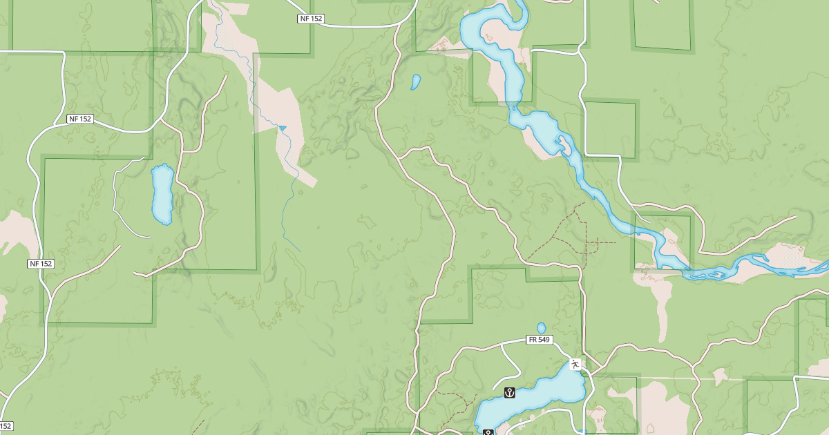 Map preview of USFS Motor Vehicle Use Map Trails 8261
