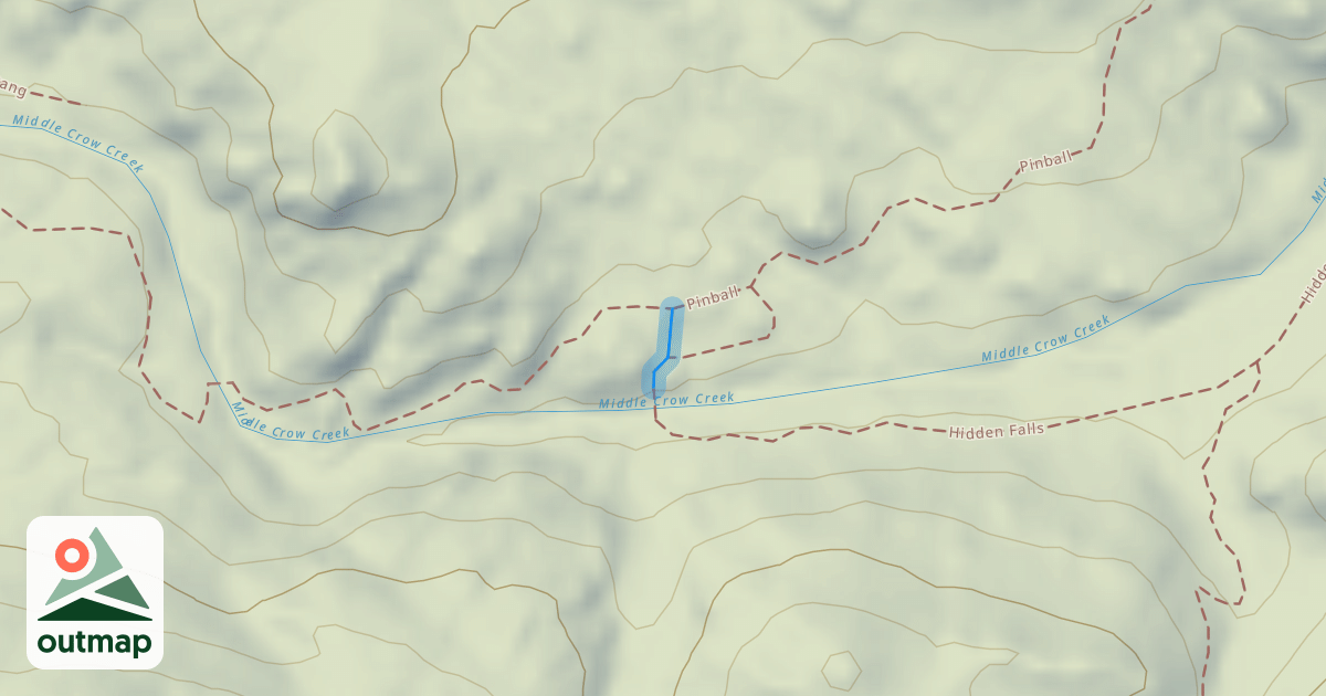 Map of Hidden Falls