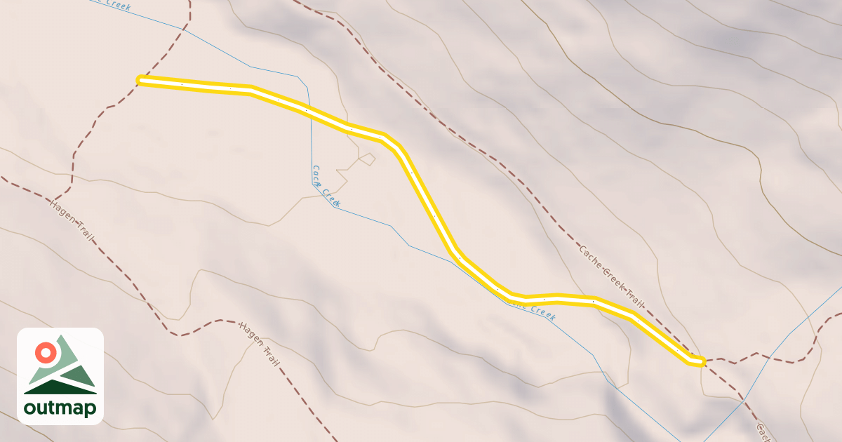 Map of Gauging Station Trail