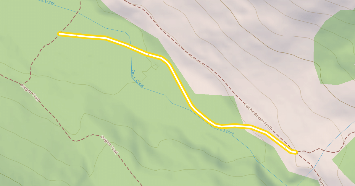 Map preview of Gauging Station Trail