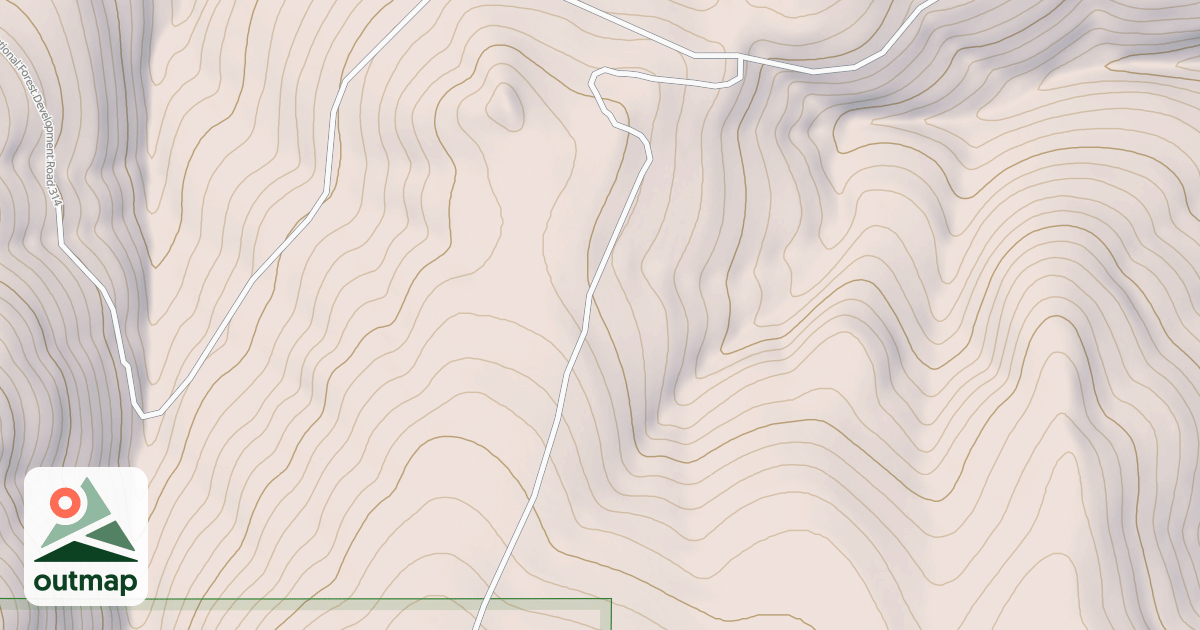 Map of BALDY RIDGE