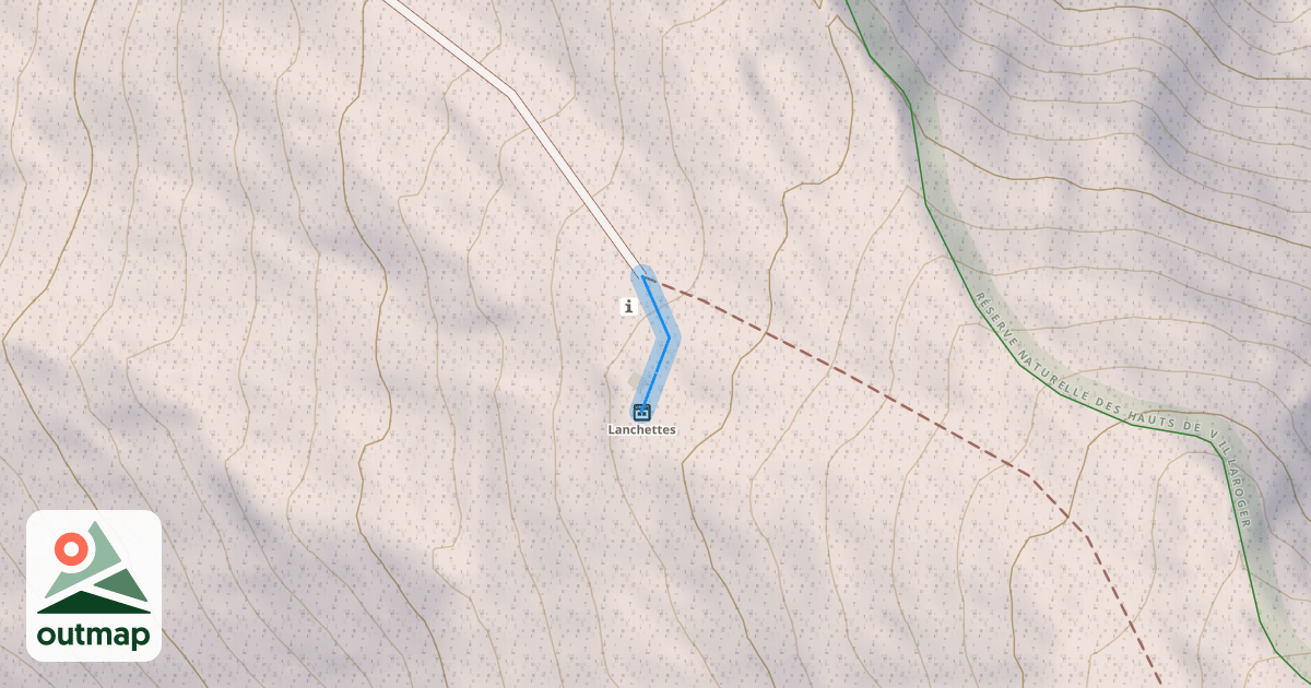 Map of Aiguille Rouge