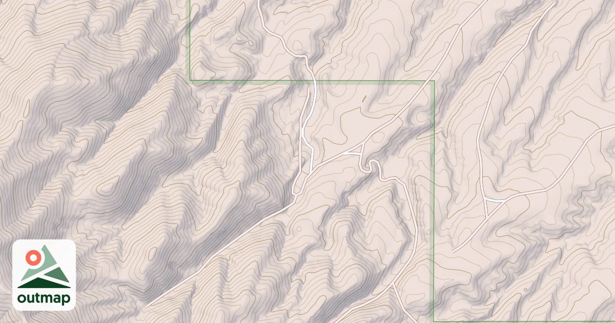 Map of HUTCHEY CANYON