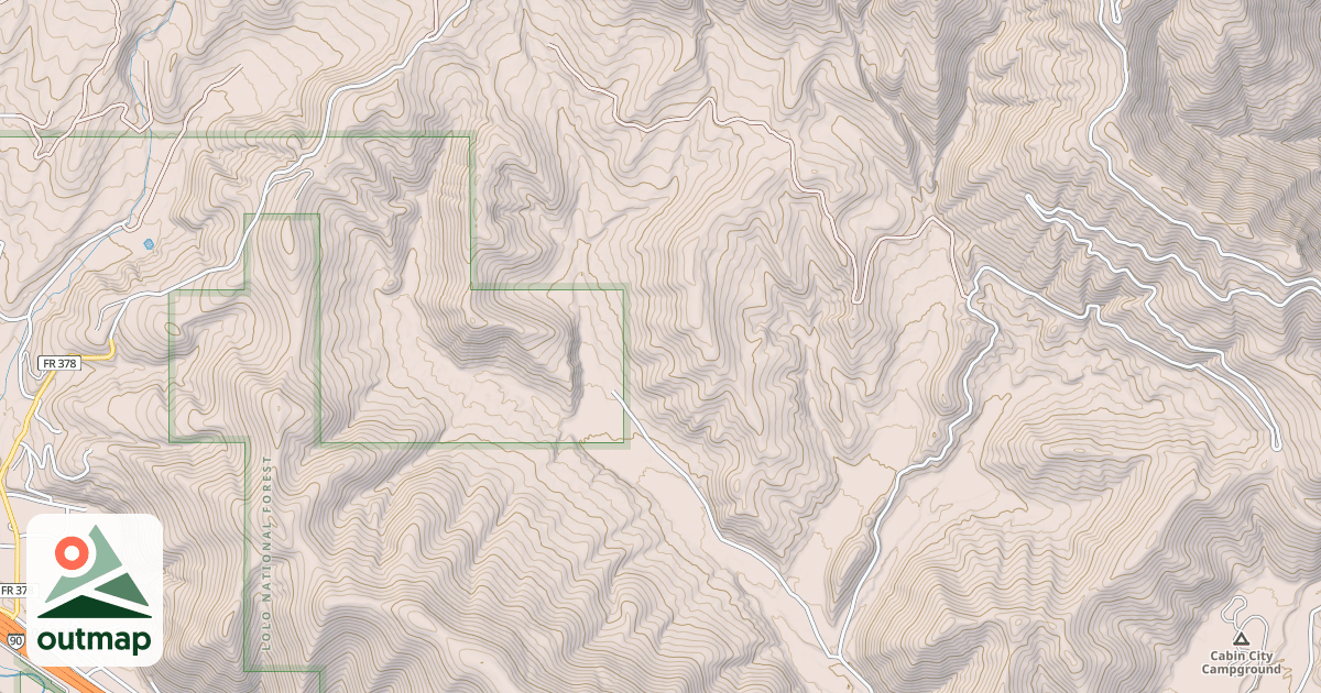Map of Deborgia / Twelvemile Creek