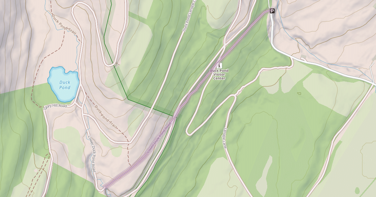 Map preview of Lower Duck Pond Road