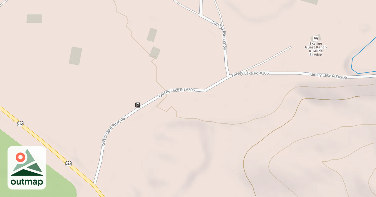 Map of KERSEY LAKE