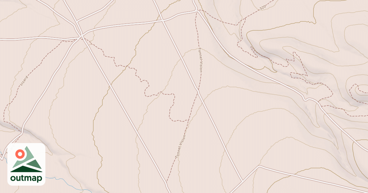 Map of Bloody Shins Trail