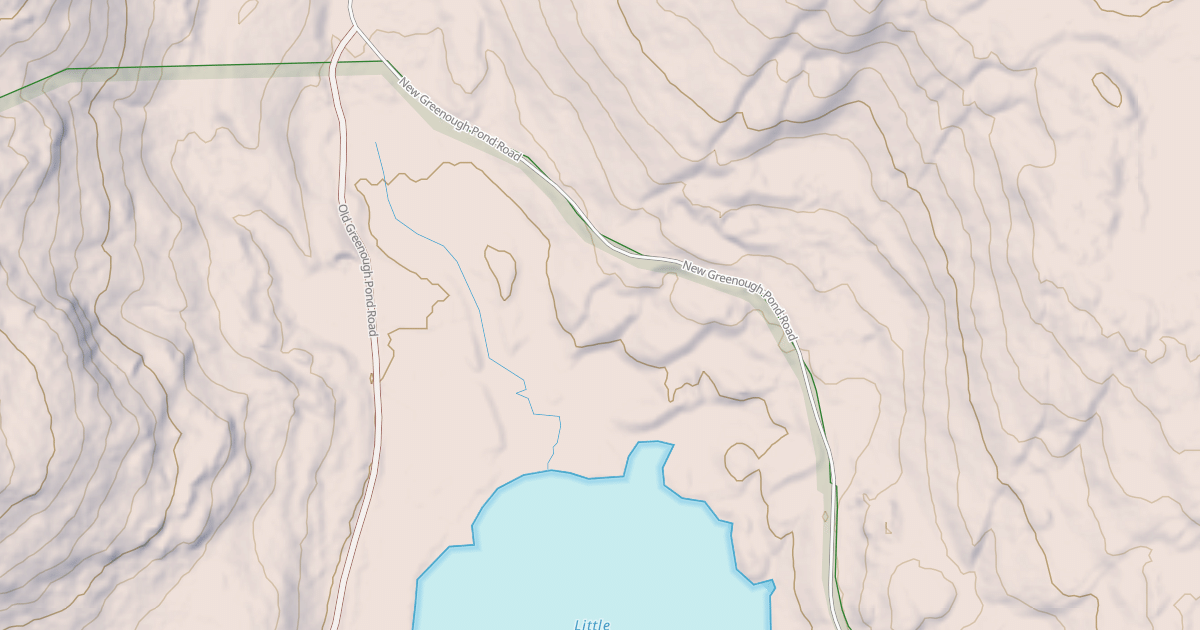 Map preview of Greenough Pond Road