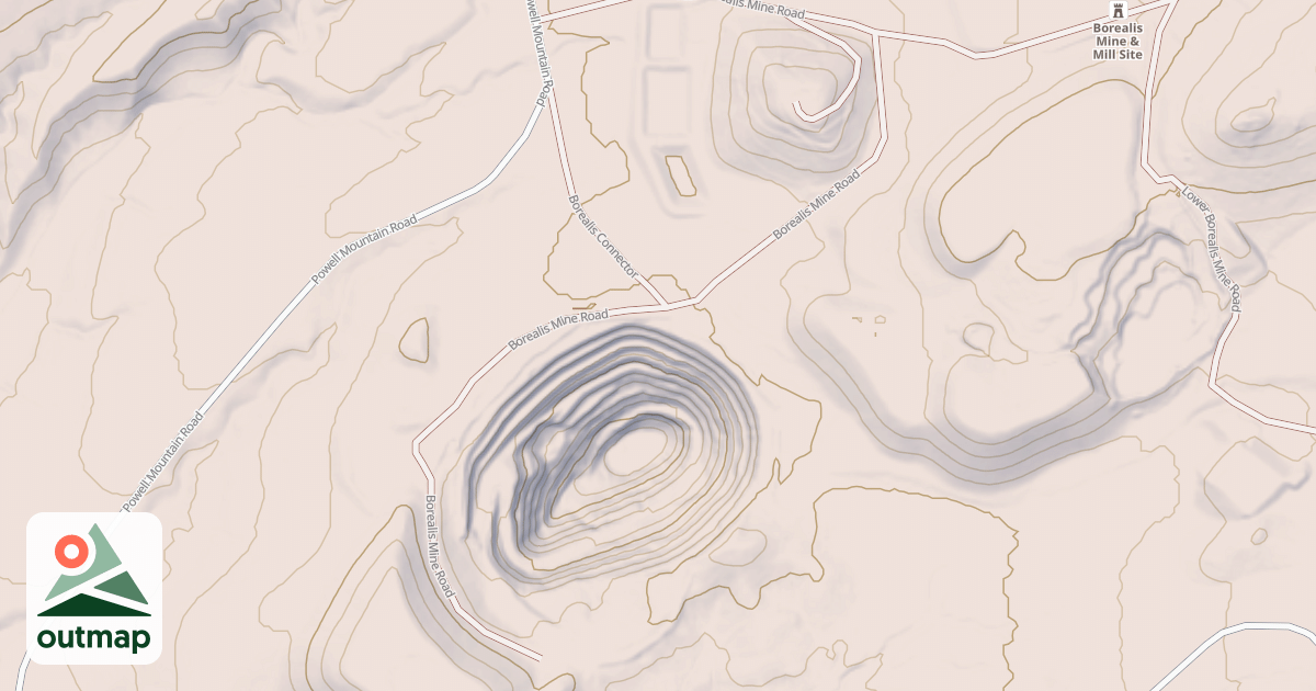 Map of BOREALIS MINE ROAD