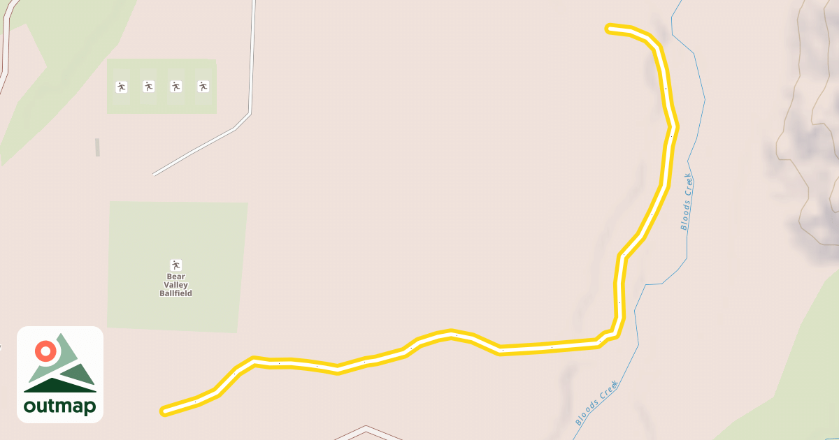 Map of Bloods Creek