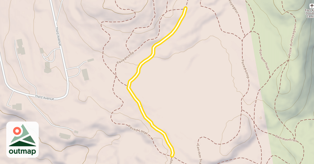Map of Piste du Voyageur