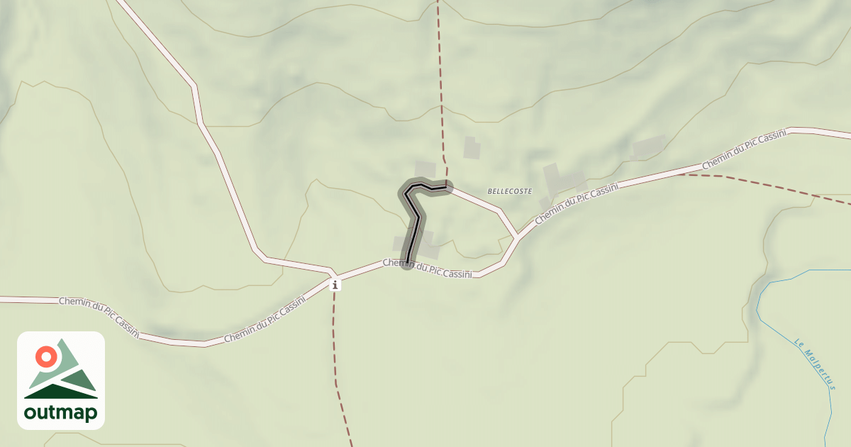 Map of Chemin de Bellecoste